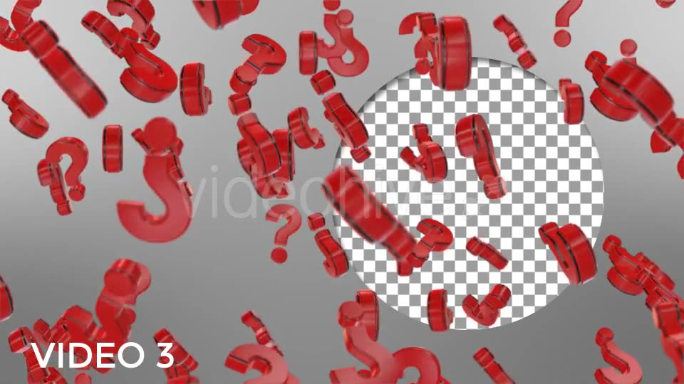 Question Marks Pack Videohive 19510530 Motion Graphics Image 7