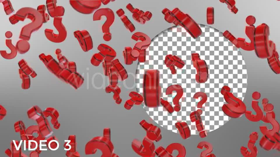 Question Marks Pack Videohive 19510530 Motion Graphics Image 8
