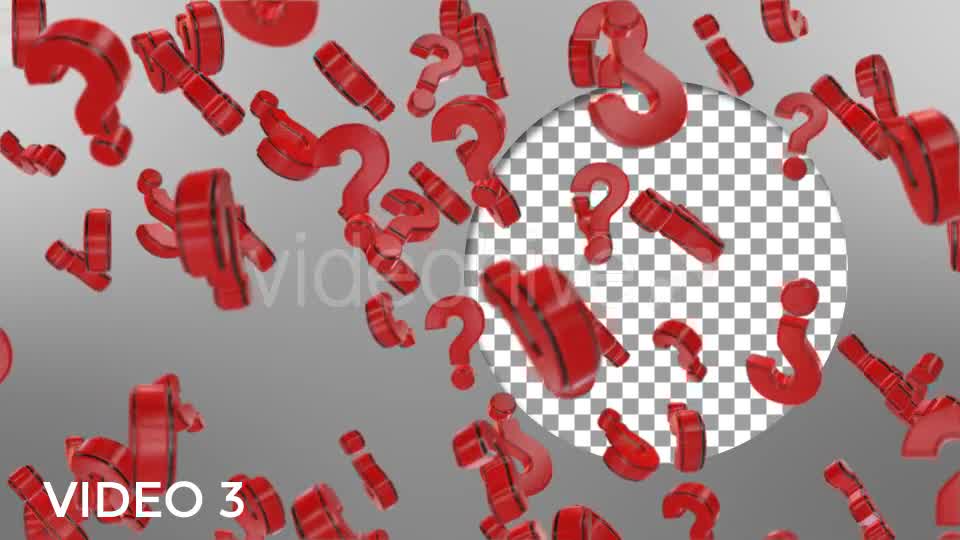Question Marks Pack Videohive 19510530 Motion Graphics Image 9