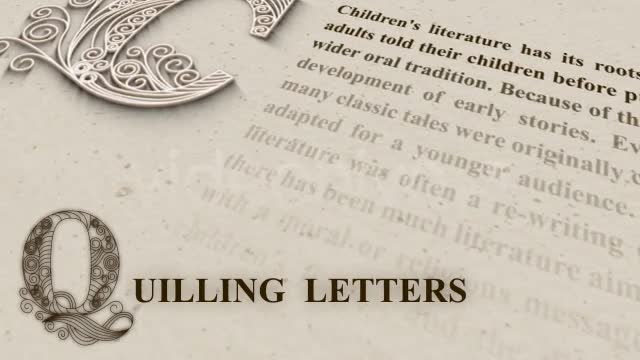 Quilling Letters Videohive 8547971 Motion Graphics Image 1