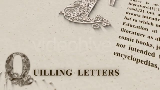 Quilling Letters Videohive 8547971 Motion Graphics Image 2