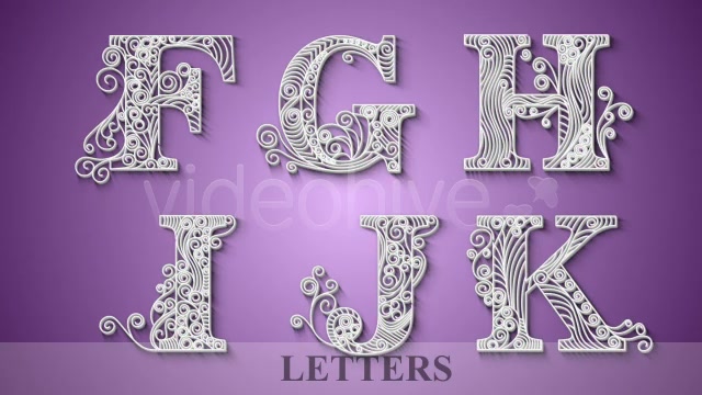 Quilling Letters Videohive 8547971 Motion Graphics Image 8