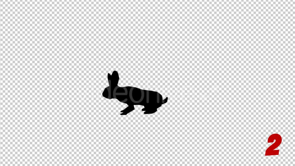 Rabbit Silhouettes Pack Videohive 19904495 Motion Graphics Image 5