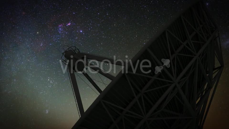 Radio Telescope Starry Night Timelapse Videohive 20686801 Motion Graphics Image 10