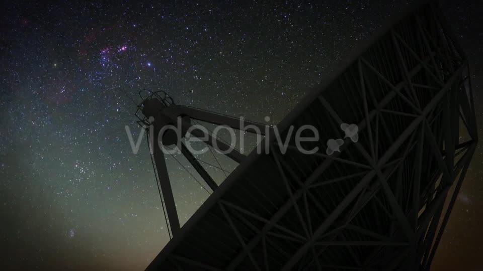 Radio Telescope Starry Night Timelapse Videohive 20686801 Motion Graphics Image 11