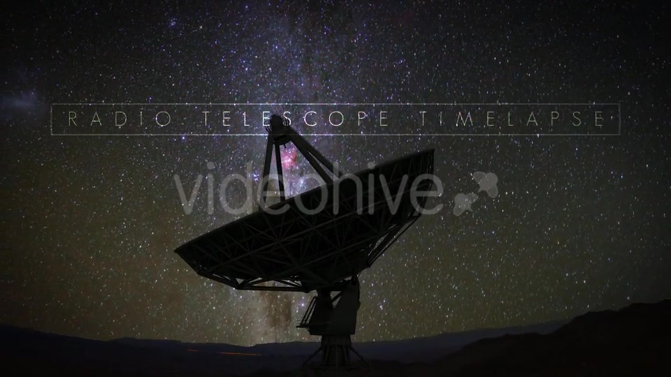 Radio Telescope Starry Night Timelapse Videohive 20686801 Motion Graphics Image 3