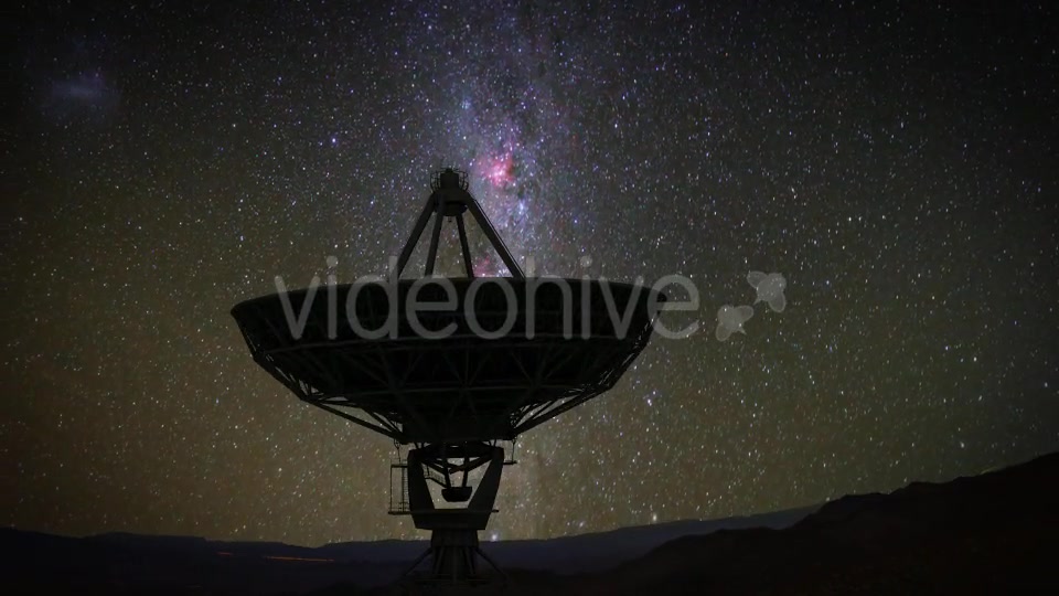 Radio Telescope Starry Night Timelapse Videohive 20686801 Motion Graphics Image 4