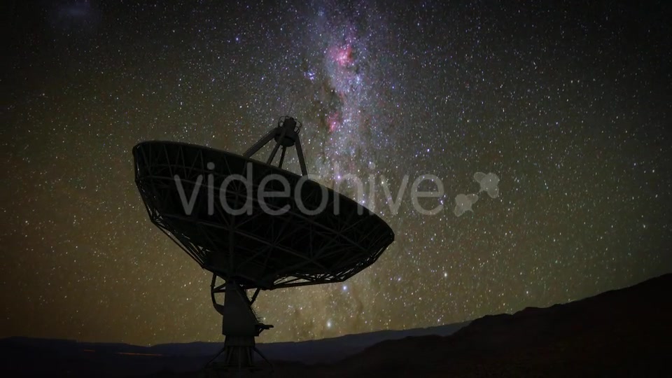Radio Telescope Starry Night Timelapse Videohive 20686801 Motion Graphics Image 5