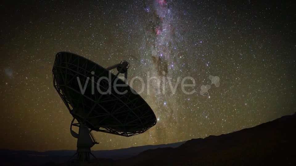 Radio Telescope Starry Night Timelapse Videohive 20686801 Motion Graphics Image 6