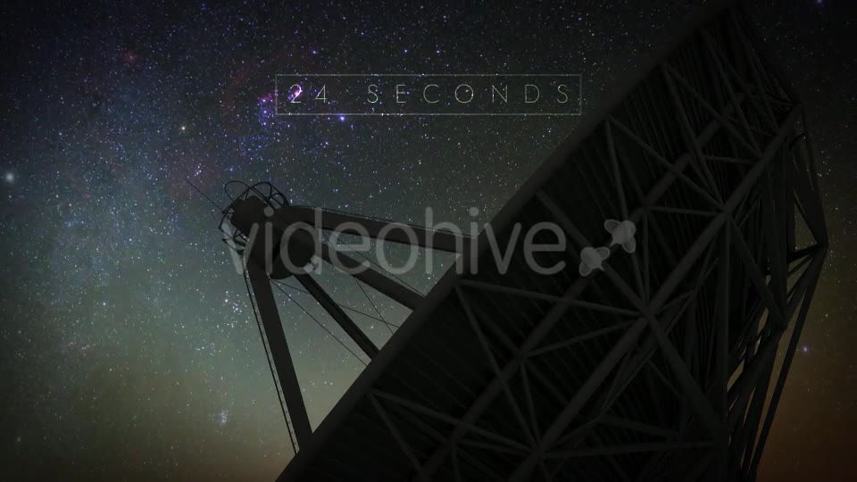 Radio Telescope Starry Night Timelapse Videohive 20686801 Motion Graphics Image 9