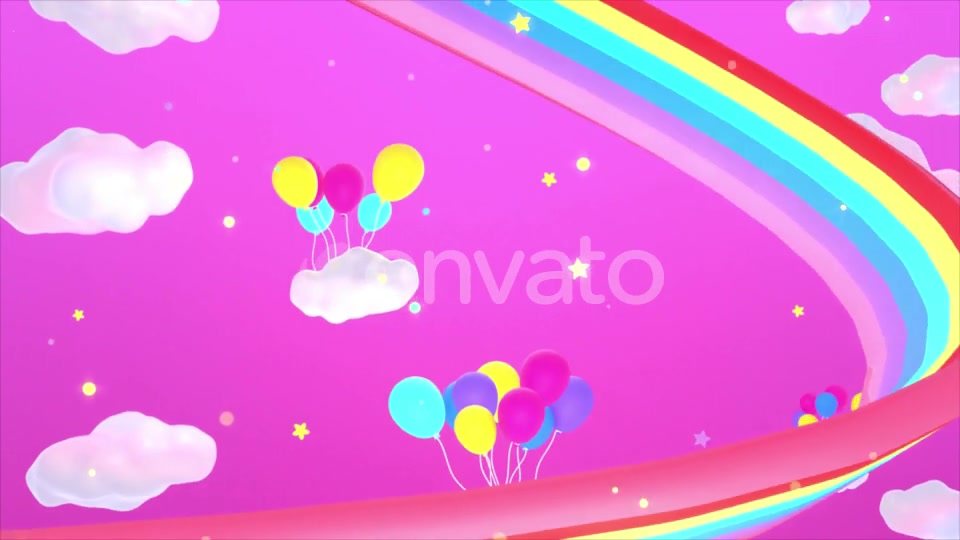 Rainbow And Balloons Videohive 25553939 Motion Graphics Image 10