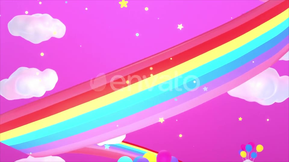 Rainbow And Balloons Videohive 25553939 Motion Graphics Image 2