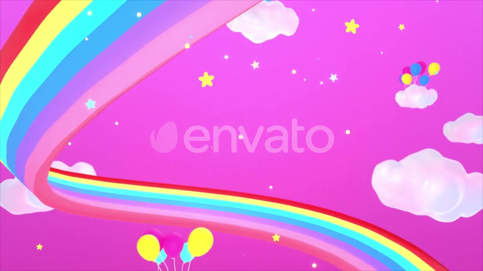 Rainbow And Balloons Videohive 25553939 Motion Graphics Image 4
