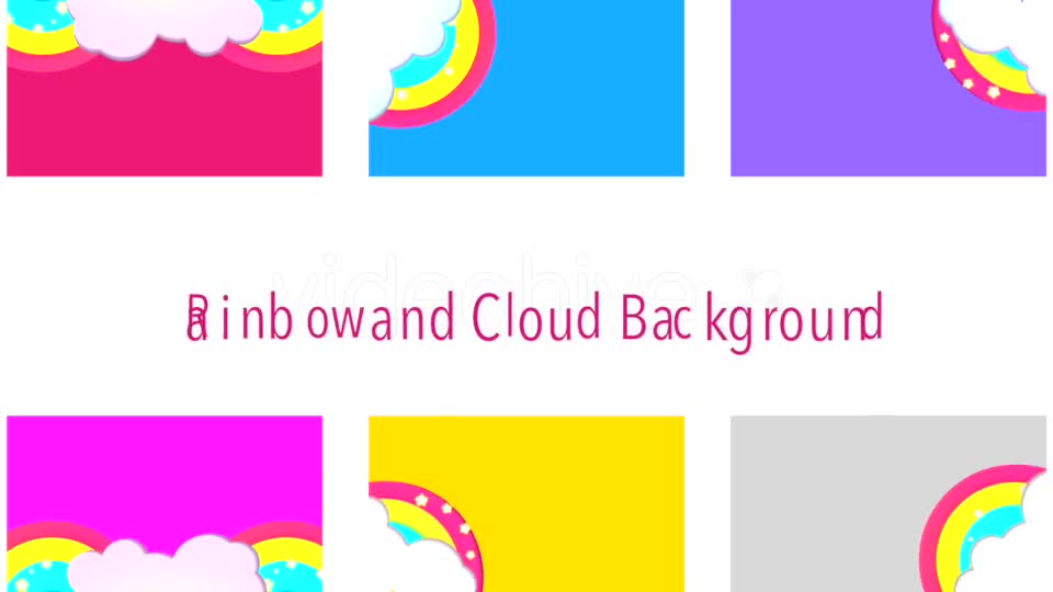 Rainbow and Cloud Background Pack Videohive 19519318 Motion Graphics Image 1