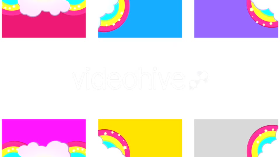 Rainbow and Cloud Background Pack Videohive 19519318 Motion Graphics Image 2