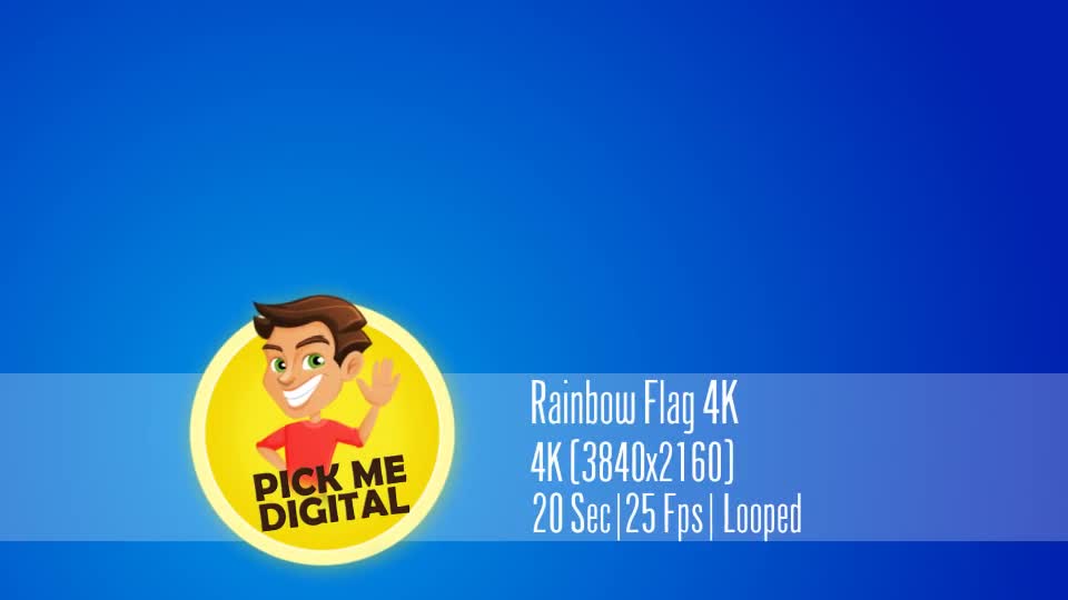 Rainbow Flag 4K Videohive 20212901 Motion Graphics Image 1