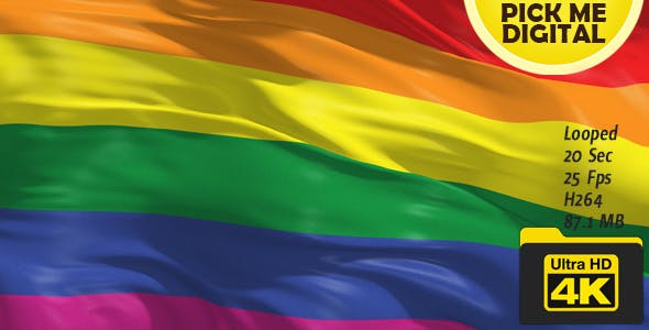 Rainbow Flag 4K - Download 20212901 Videohive