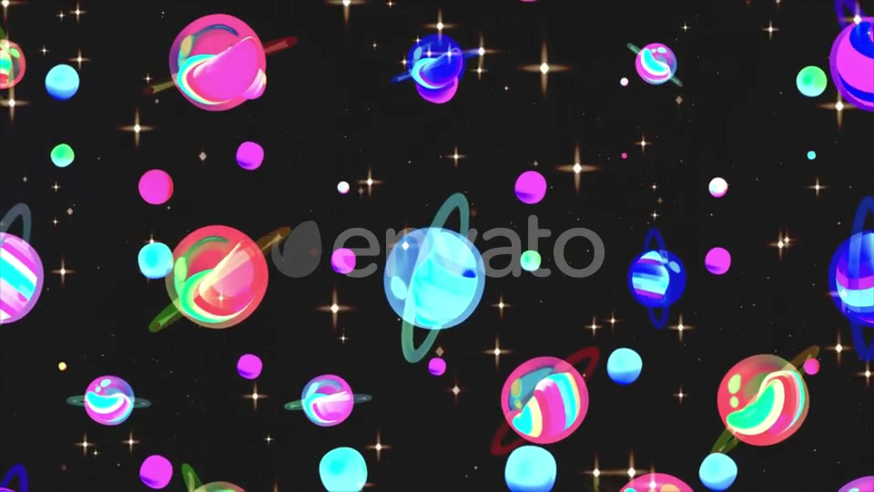 Rainbow Glass Planets Pattern Videohive 23795581 Motion Graphics Image 9