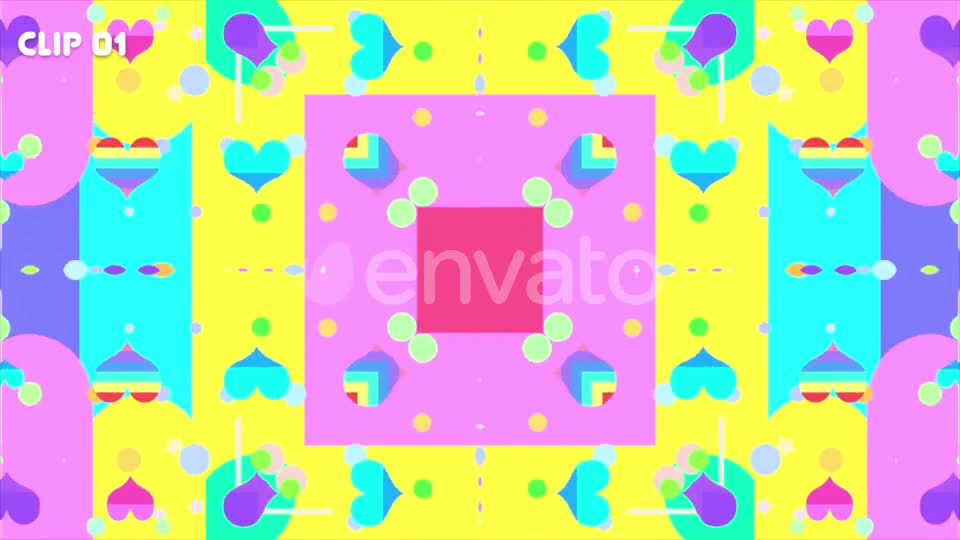 Rainbow Hearts Background Pack Videohive 24381963 Motion Graphics Image 1