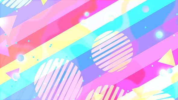 Rainbow Shapes Background - Videohive Download 23055133