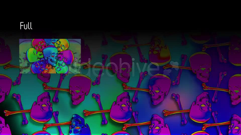 Rainbow Skulls Background Pack Of 6 Videos Videohive 20306683 Motion Graphics Image 1
