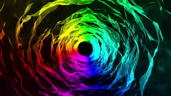 Rainbow Wave Tunnel 4 K - Download 22589945 Videohive