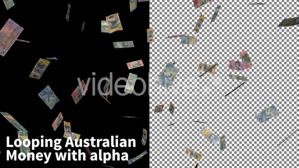 Raining Australian Currency Videohive 9788354 Motion Graphics Image 2
