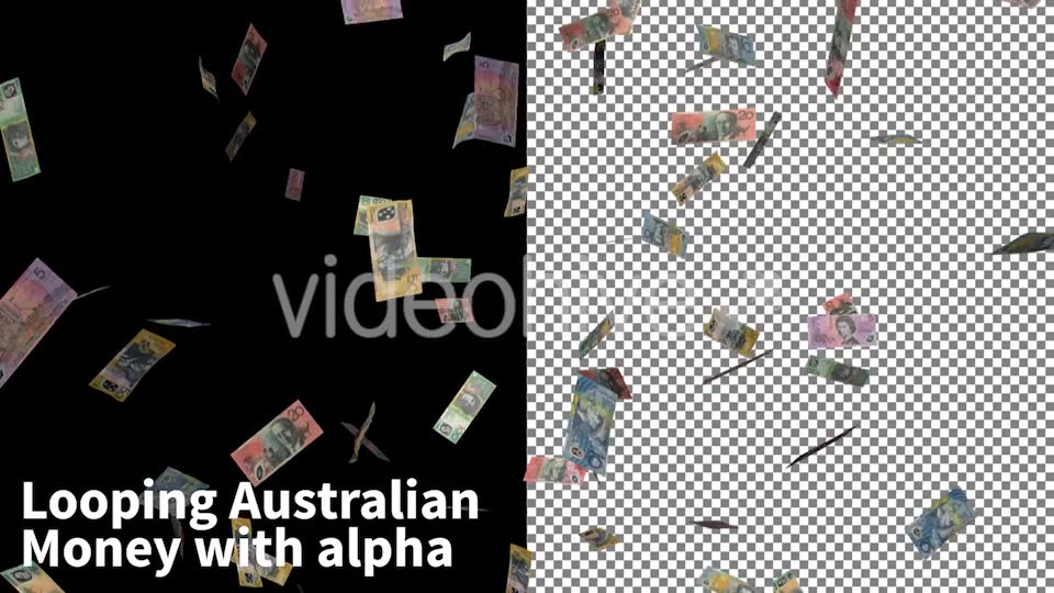 Raining Australian Currency Videohive 9788354 Motion Graphics Image 3
