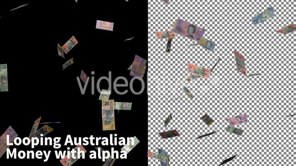 Raining Australian Currency Videohive 9788354 Motion Graphics Image 4
