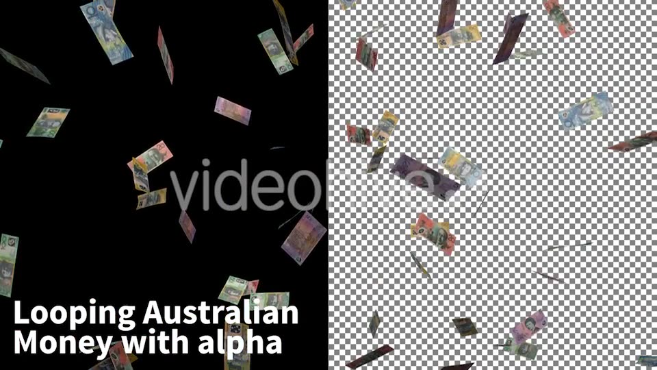 Raining Australian Currency Videohive 9788354 Motion Graphics Image 5