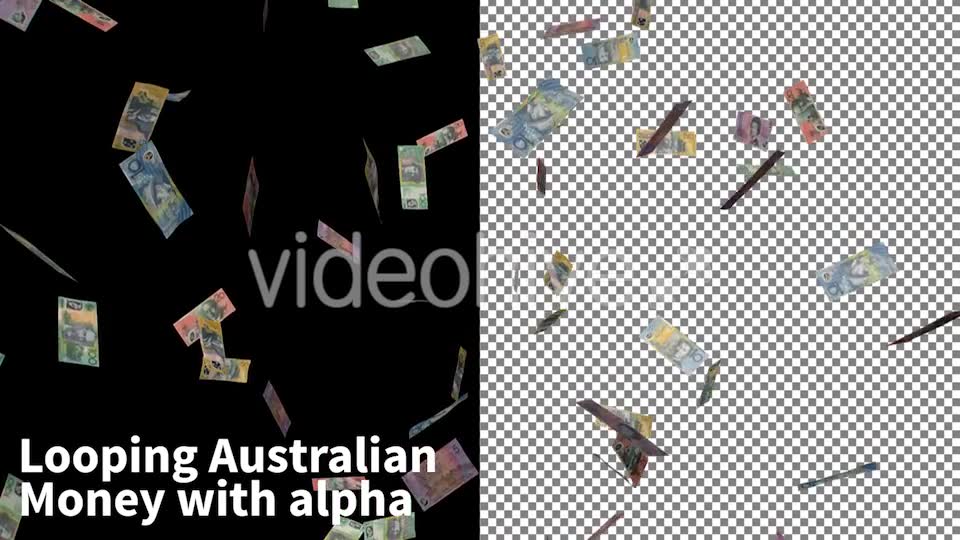 Raining Australian Currency Videohive 9788354 Motion Graphics Image 6