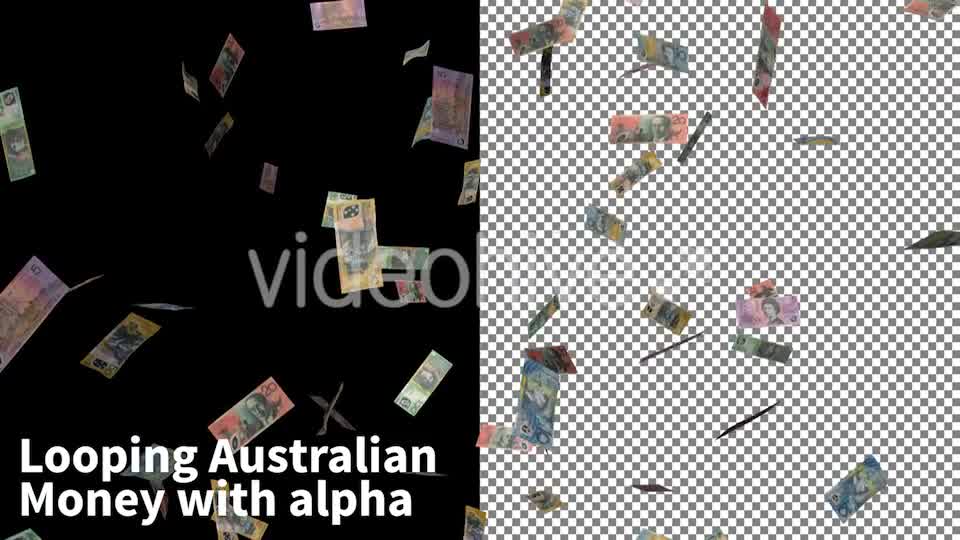 Raining Australian Currency Videohive 9788354 Motion Graphics Image 8