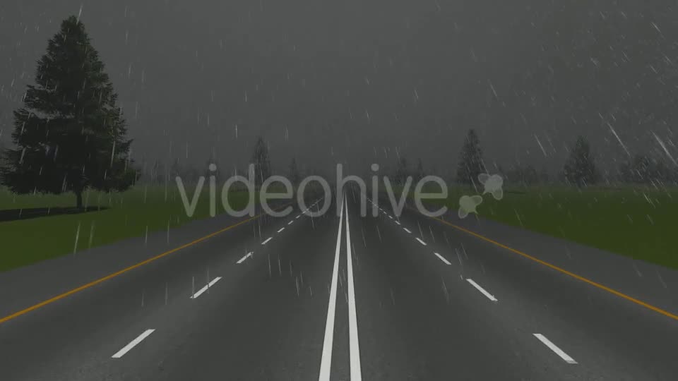 Rainy Road Videohive 19244955 Motion Graphics Image 1