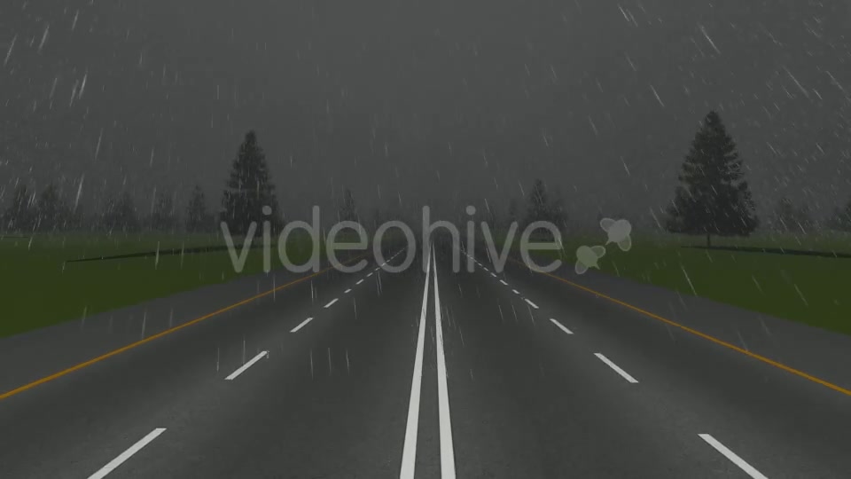 Rainy Road Videohive 19244955 Motion Graphics Image 2