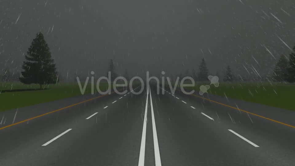 Rainy Road Videohive 19244955 Motion Graphics Image 4