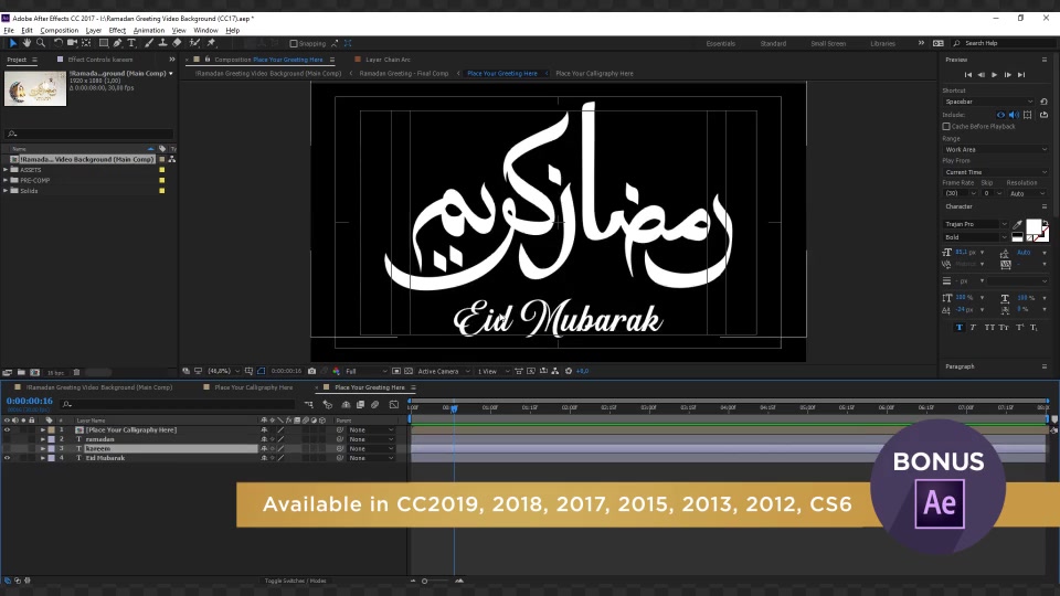 Ramadan Greeting Video Background Videohive 23792558 Motion Graphics Image 8