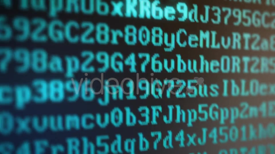 Random Letters and Numbers ALERT on a Computer Screen Videohive 20917632 Motion Graphics Image 3