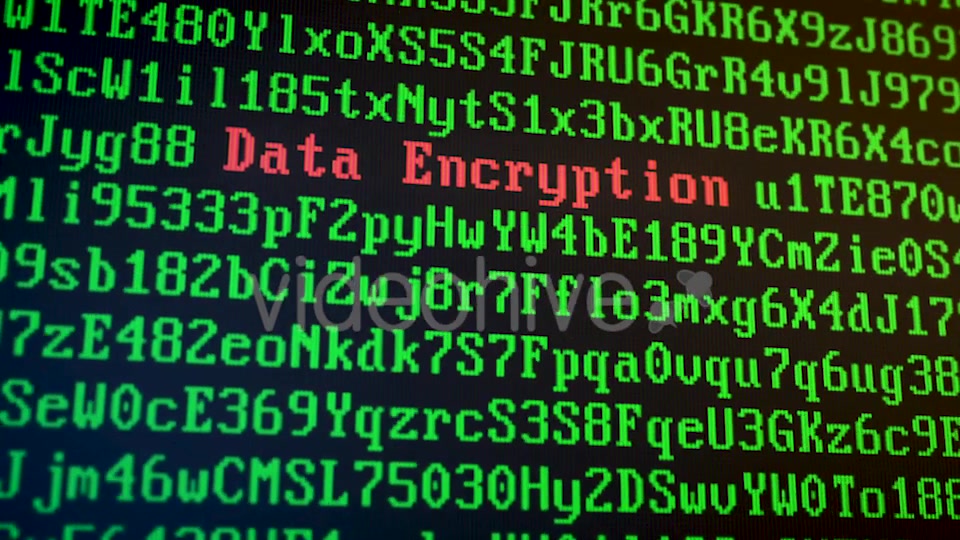 Random Letters and Numbers Data Encryption on a Computer Screen Videohive 20814165 Motion Graphics Image 3