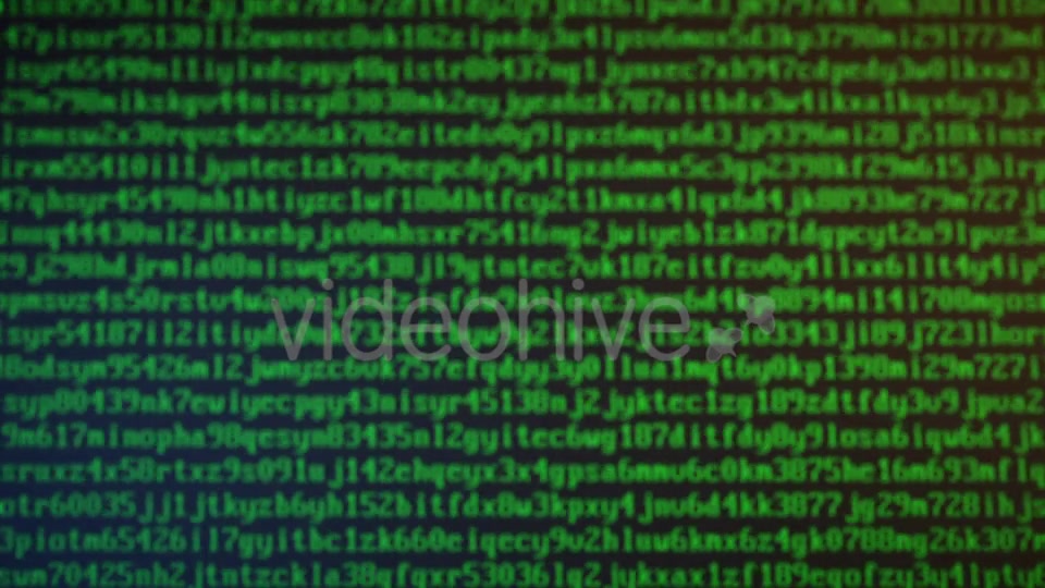 Random Letters and Numbers Data Encryption on a Computer Screen Videohive 20814165 Motion Graphics Image 5