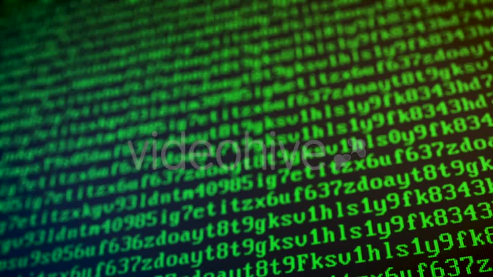 Random Letters and Numbers Virus Attack on a Computer Screen Videohive 20830316 Motion Graphics Image 2