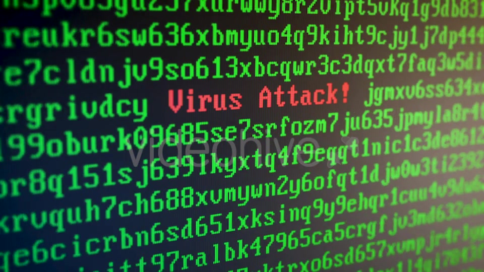Random Letters and Numbers Virus Attack on a Computer Screen Videohive 20830316 Motion Graphics Image 4