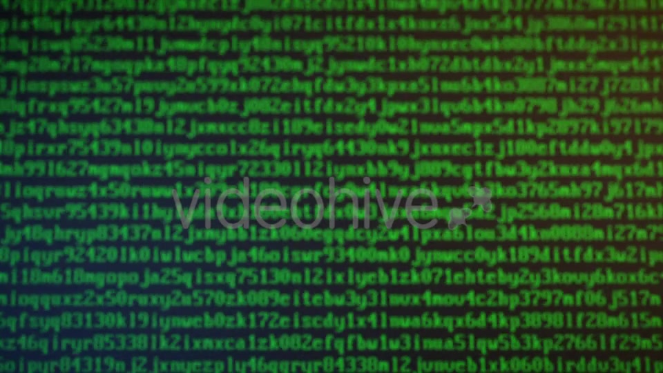 Random Letters and Numbers Virus Attack on a Computer Screen Videohive 20830316 Motion Graphics Image 5