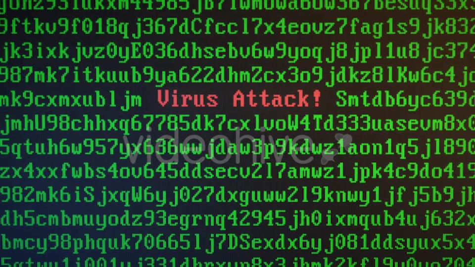Random Letters and Numbers Virus Attack on a Computer Screen Videohive 20830316 Motion Graphics Image 6