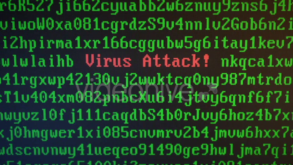 Random Letters and Numbers Virus Attack on a Computer Screen Videohive 20830316 Motion Graphics Image 7