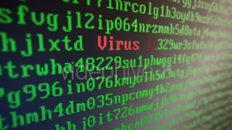Random Letters and Numbers Virus Attack on a Computer Screen Videohive 20830316 Motion Graphics Image 8