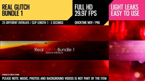 Real Glitch Bundle 1 (Extreme Transitions) - Download Videohive 4460830