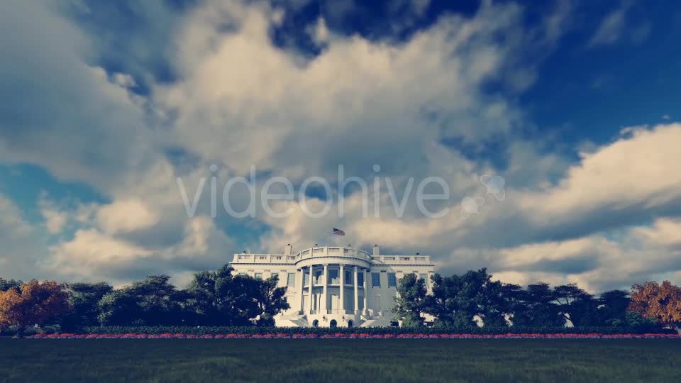 Realistic 3D The White House Videohive 16599873 Motion Graphics Image 1