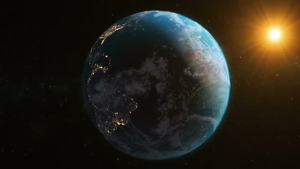 Realistic Earth Planet Loop - Download Videohive 23114681