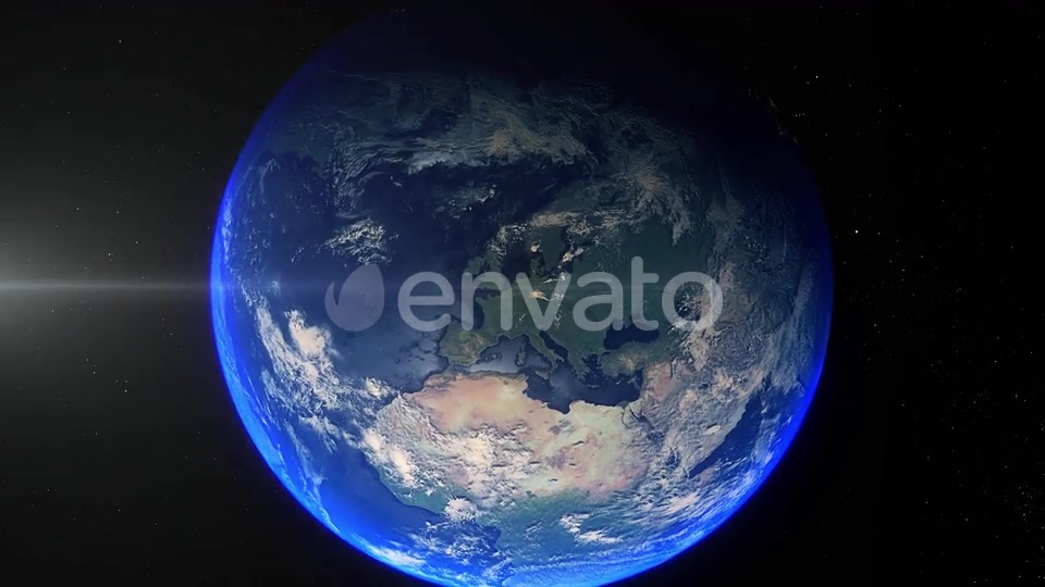Realistic Earth Zoom Out Clouds Europe Germany Videohive 25476426 Motion Graphics Image 7
