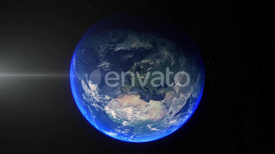 Realistic Earth Zoom Out Clouds Europe Germany Videohive 25476426 Motion Graphics Image 8